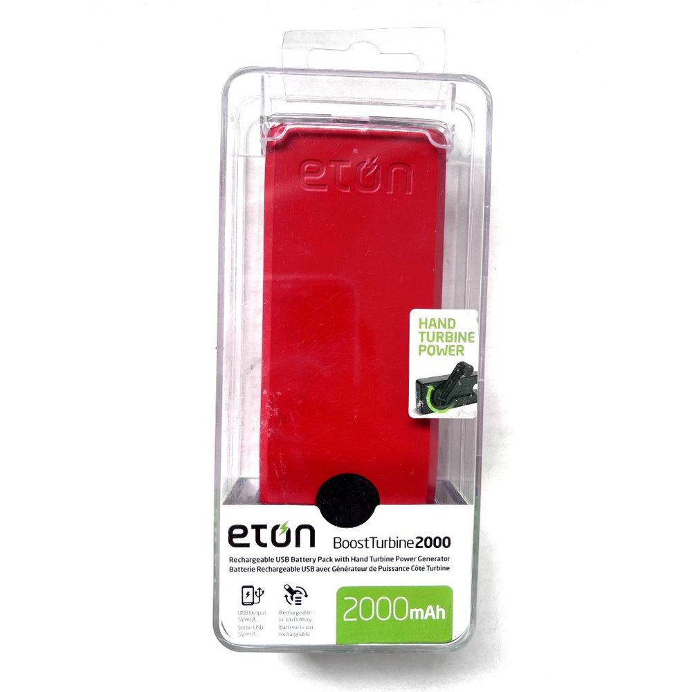 ETON Boost Turbine2000 Hand Turbine Rechargeable USB Battery Pack